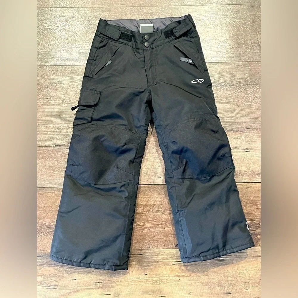 Champion Youth Black Venturedry Snow Snowboarding Ski Pants Size XS (4-5) EUC